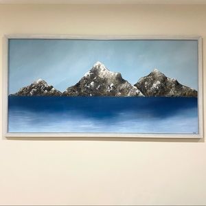 Original Art - large mountain landscape painting